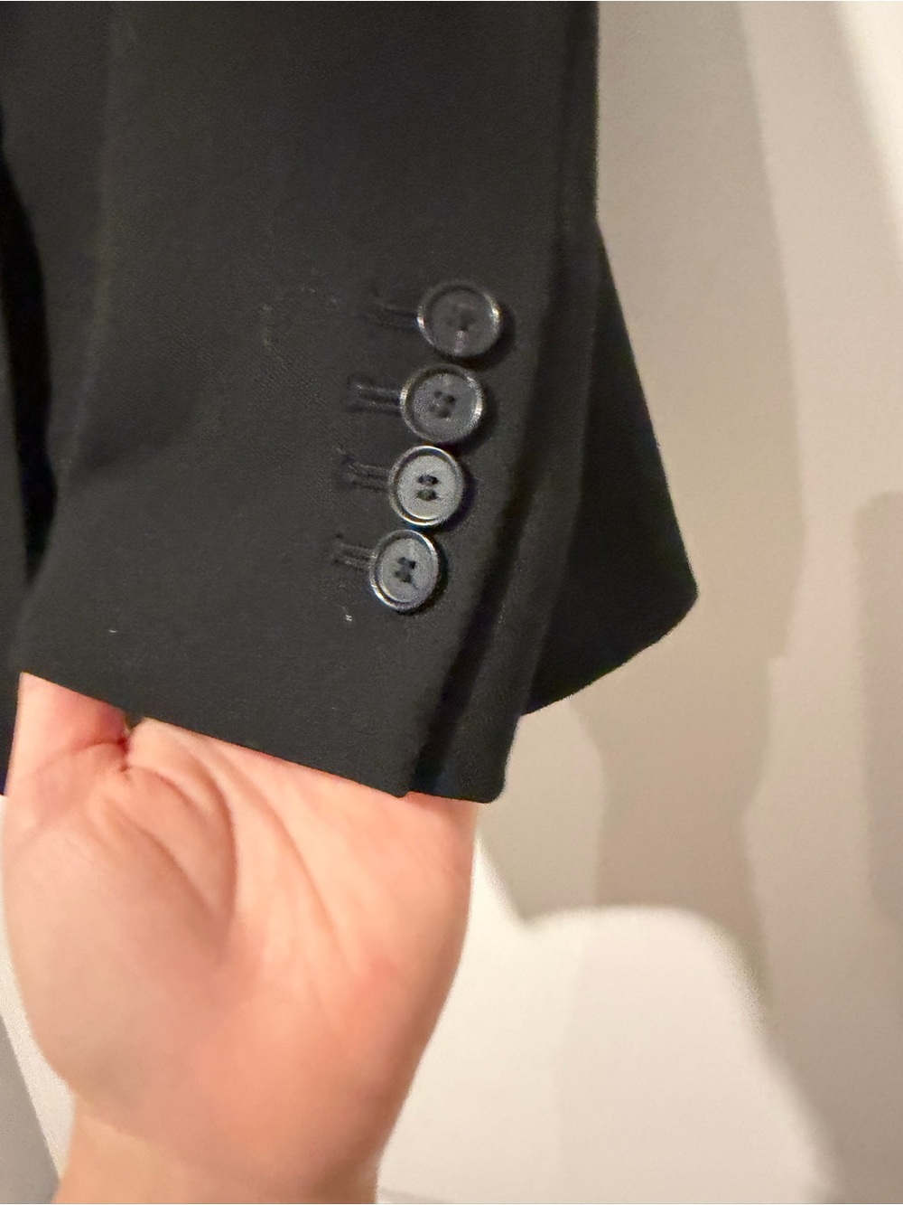 Ann Taylor Black Collarless Tailored Blazer - Picture 5 of 6